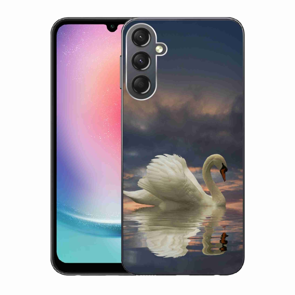 Gélový kryt mmCase na Samsung Galaxy A24 - labuť