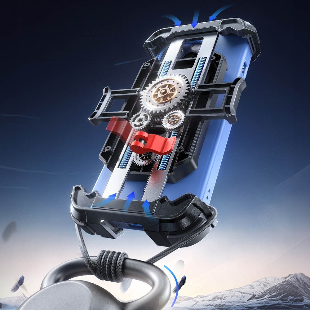 Držiak na bicykel a motorku Joyroom JR-ZS526 so slnečnou clonou – čierny