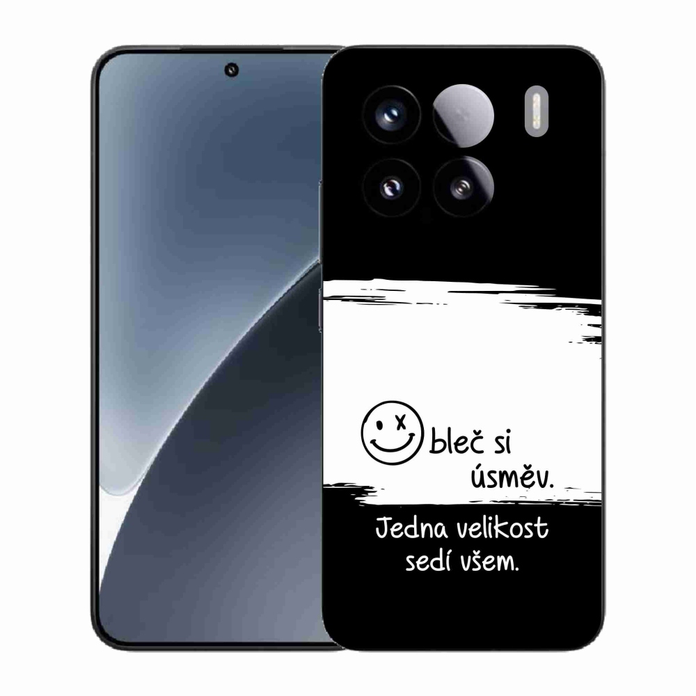 Gélový kryt mmCase na Xiaomi 15 - vtipný text 8 bieločierne pozadie