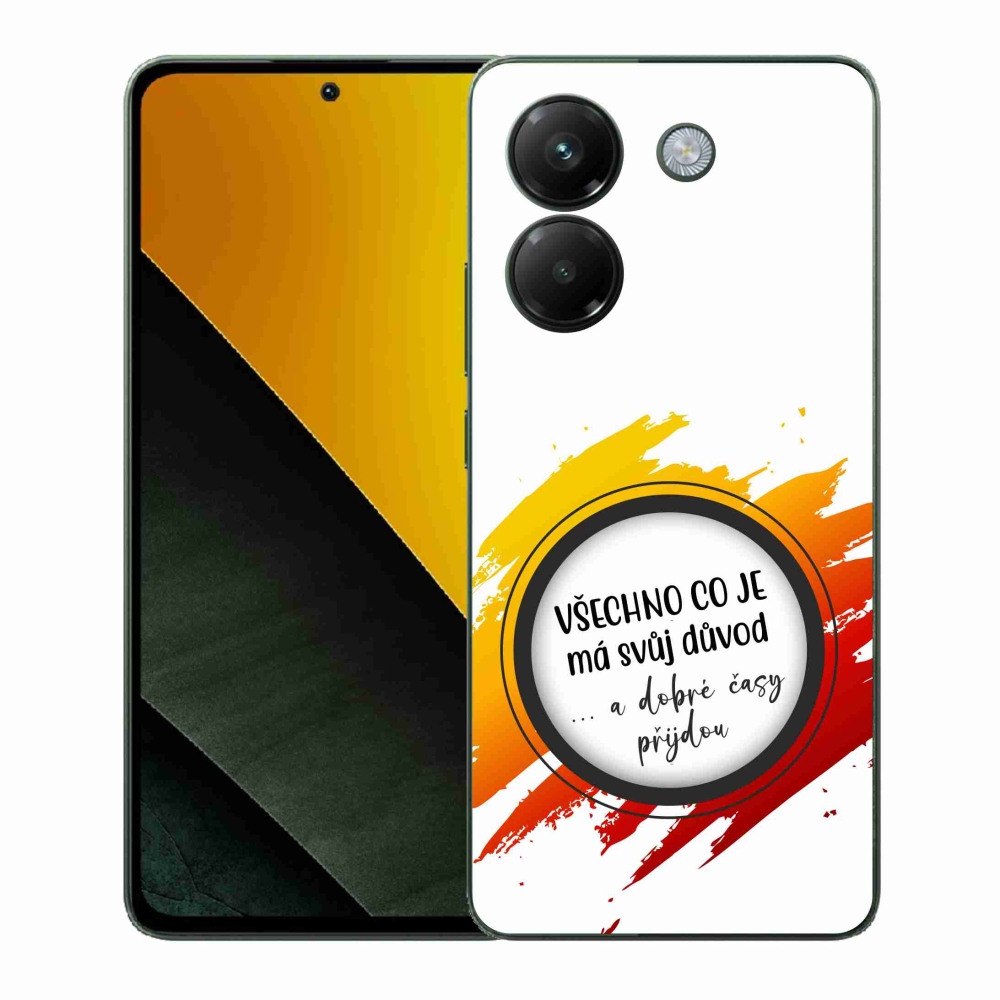 Gélový kryt mmCase na Xiaomi Poco M7 Pro 5G - citát 3 biele pozadie