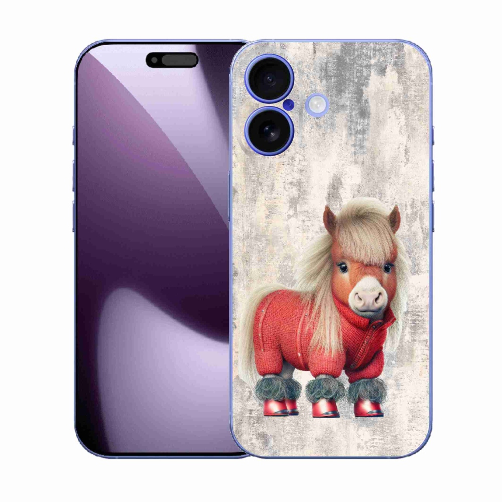Gélový kryt mmCase na iPhone 17 - poník vo svetri