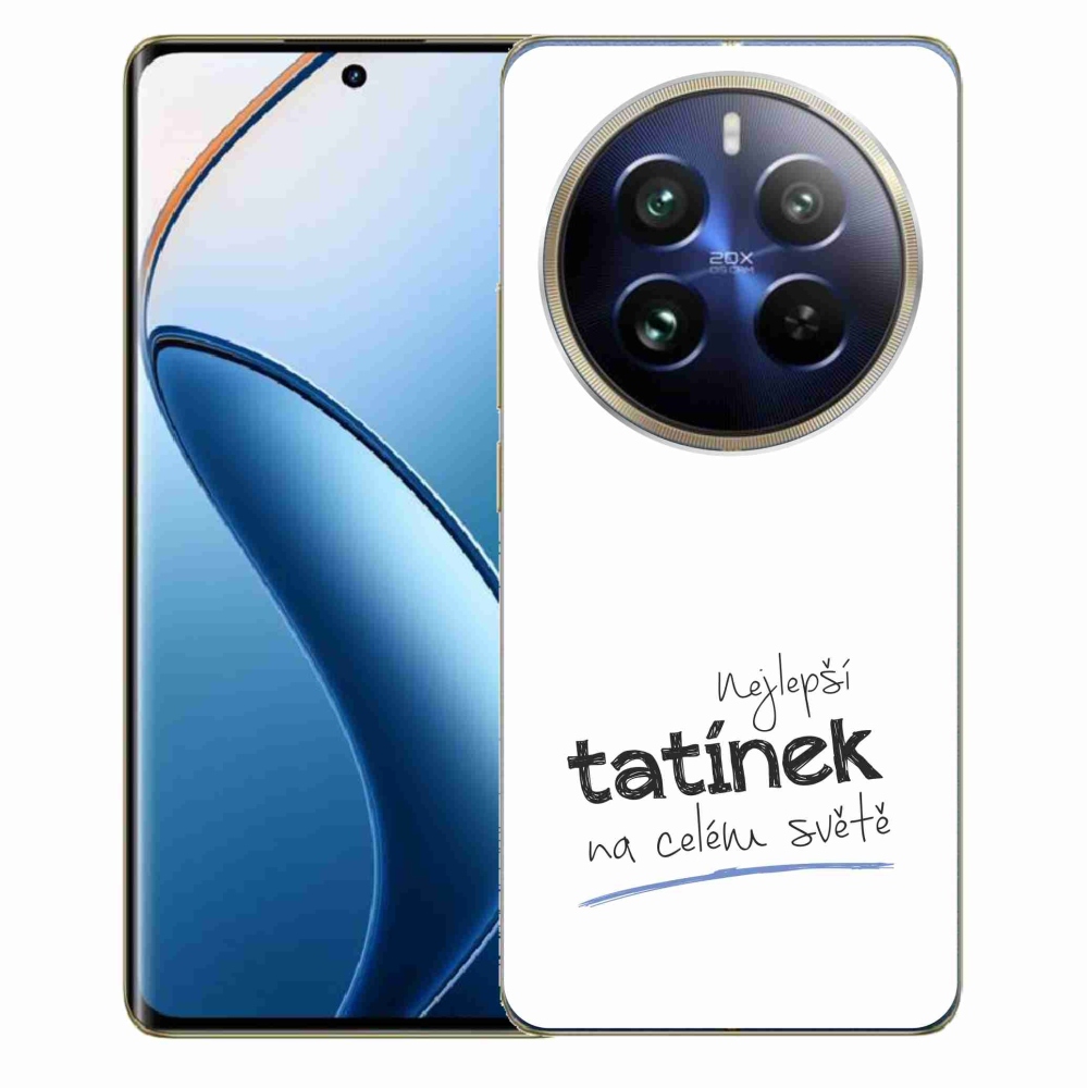 Gélový kryt mmCase na Realme 12 Pro 5G/12 Pro+ 5G - najlepší otecko 4 biele pozadie