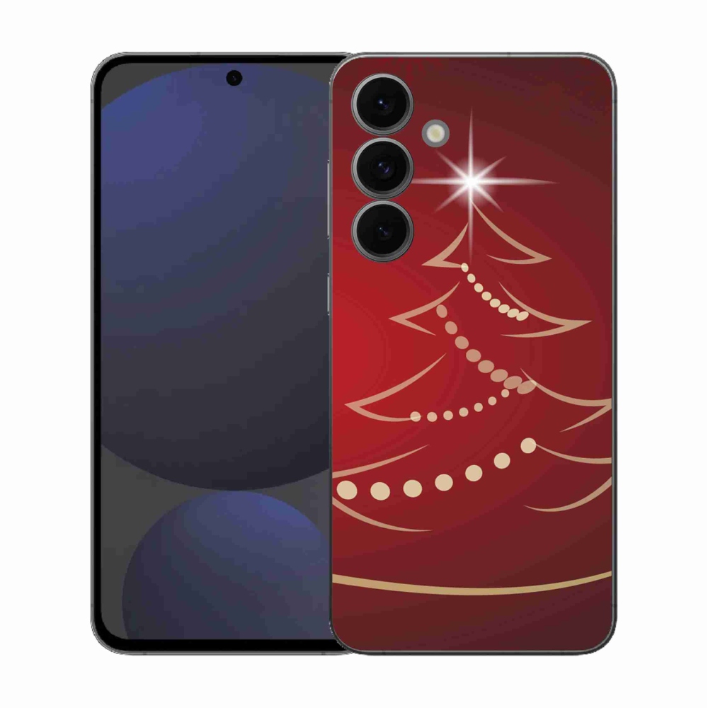 Gélový kryt mmCase na Samsung Galaxy S25 FE - kreslený vianočný stromček