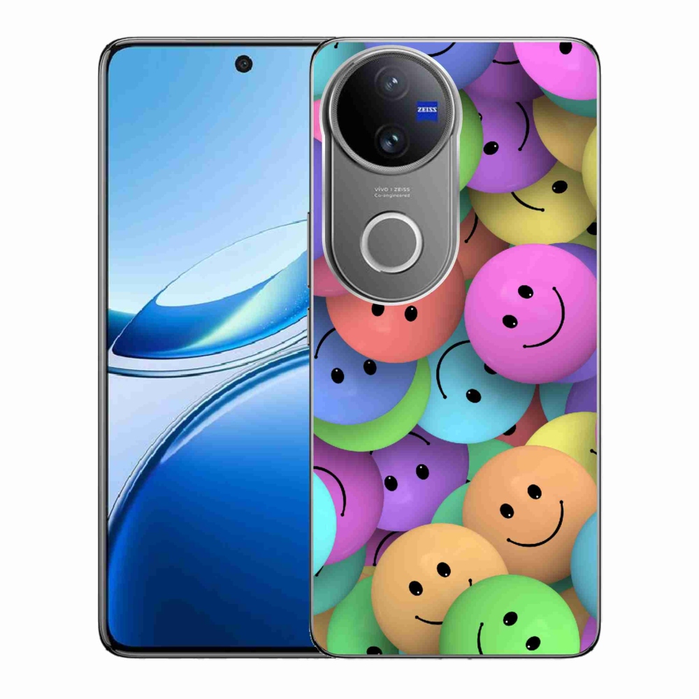 Gélový kryt mmCase na Vivo V50 5G - farební smajlíci