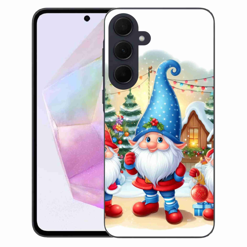 Gélový kryt mmCase na Samsung Galaxy A35 5G - vianočné škriatkovia