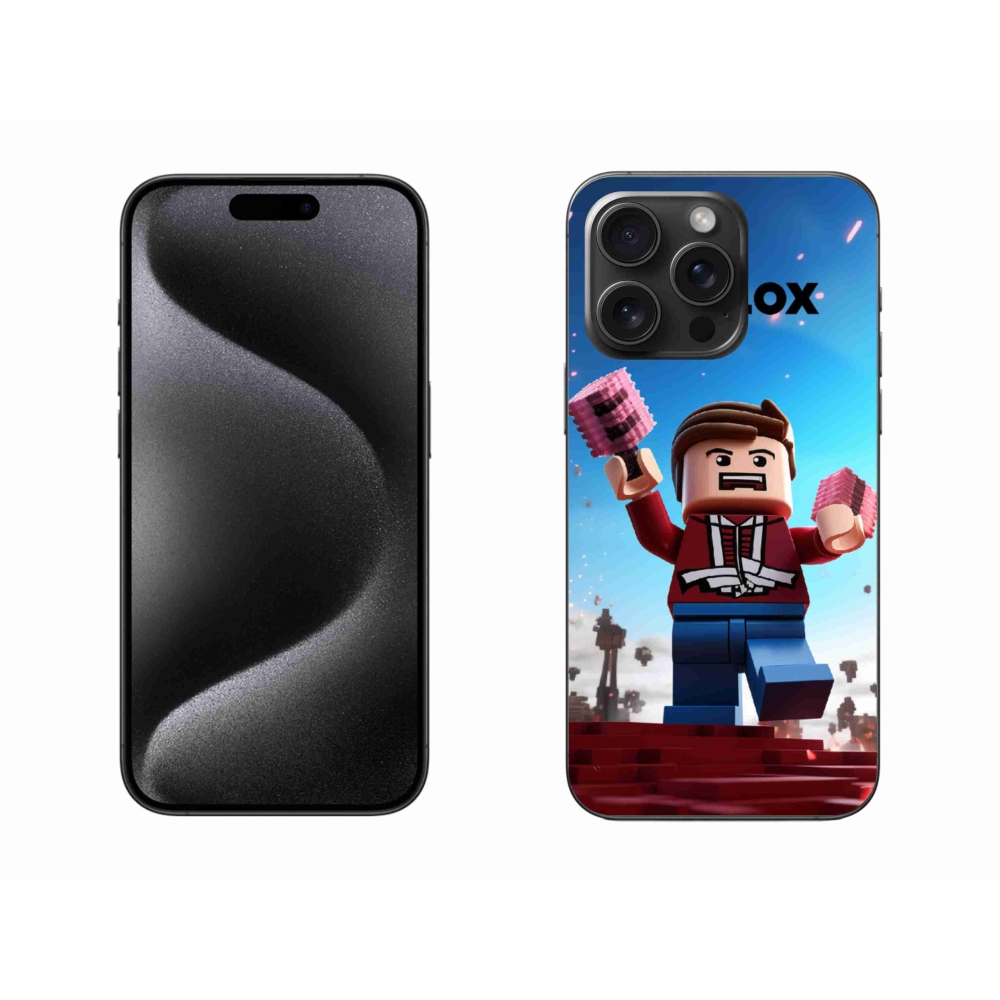 Gélový kryt mmCase na iPhone 15 Pro Max - roblox 2