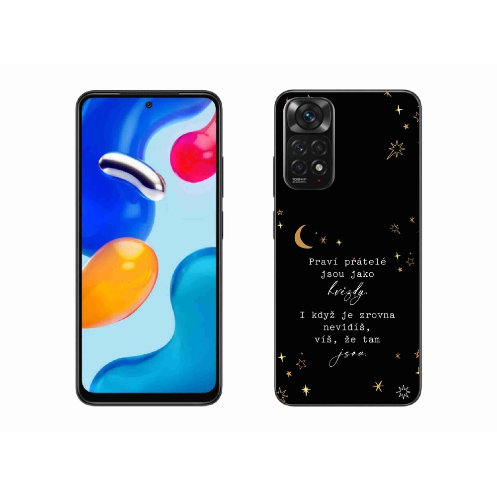 Gélový kryt mmCase na Xiaomi Redmi Note 11 4G - citát 6 čierne pozadie