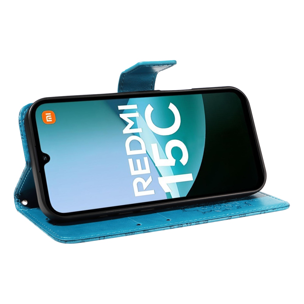 Sunflower knižkové púzdro na Xiaomi Redmi 15C 4G/5G (173mm) - modré