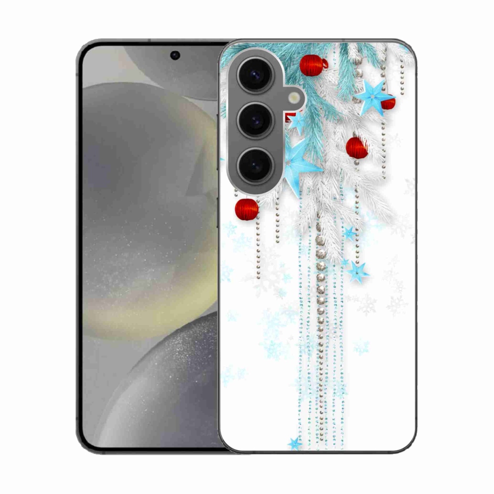 Gélový kryt mmCase na Samsung Galaxy S24 - vianočné ozdoby
