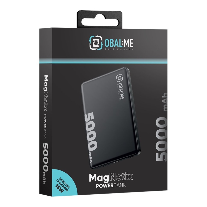 OBAL:ME MagNetix Powerbanka 5000 mAh čierna