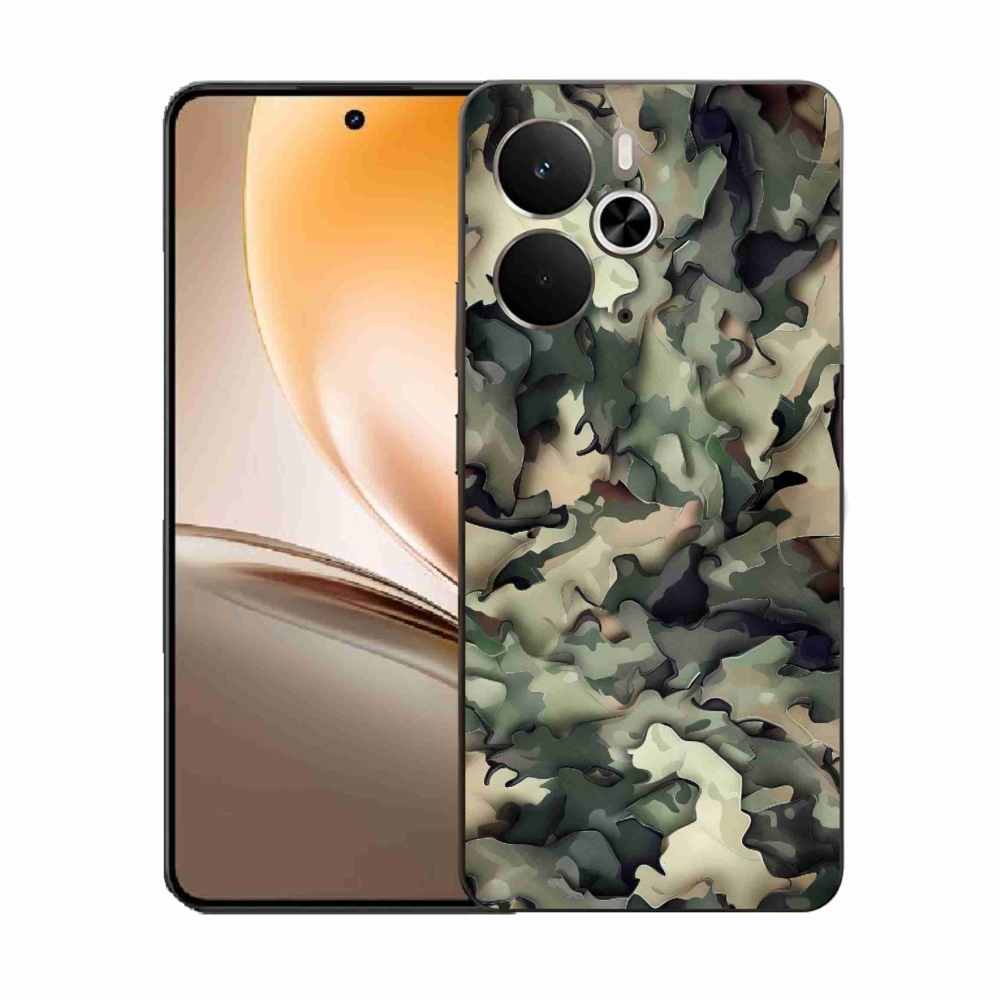 Gélový kryt mmCase na Realme 14 5G - maskáčový vzor 9
