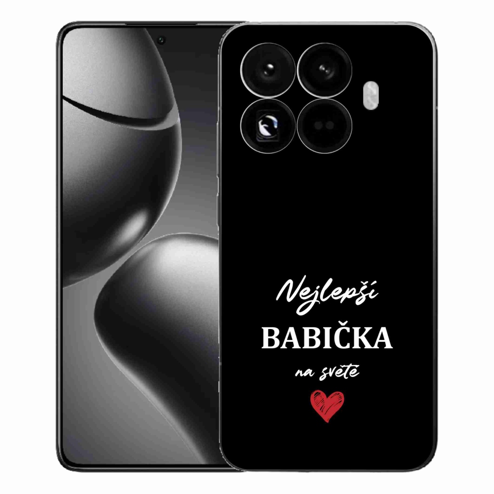 Gélový kryt mmCase na Xiaomi 15T Pro - najlepšia babička 1 čierne pozadie