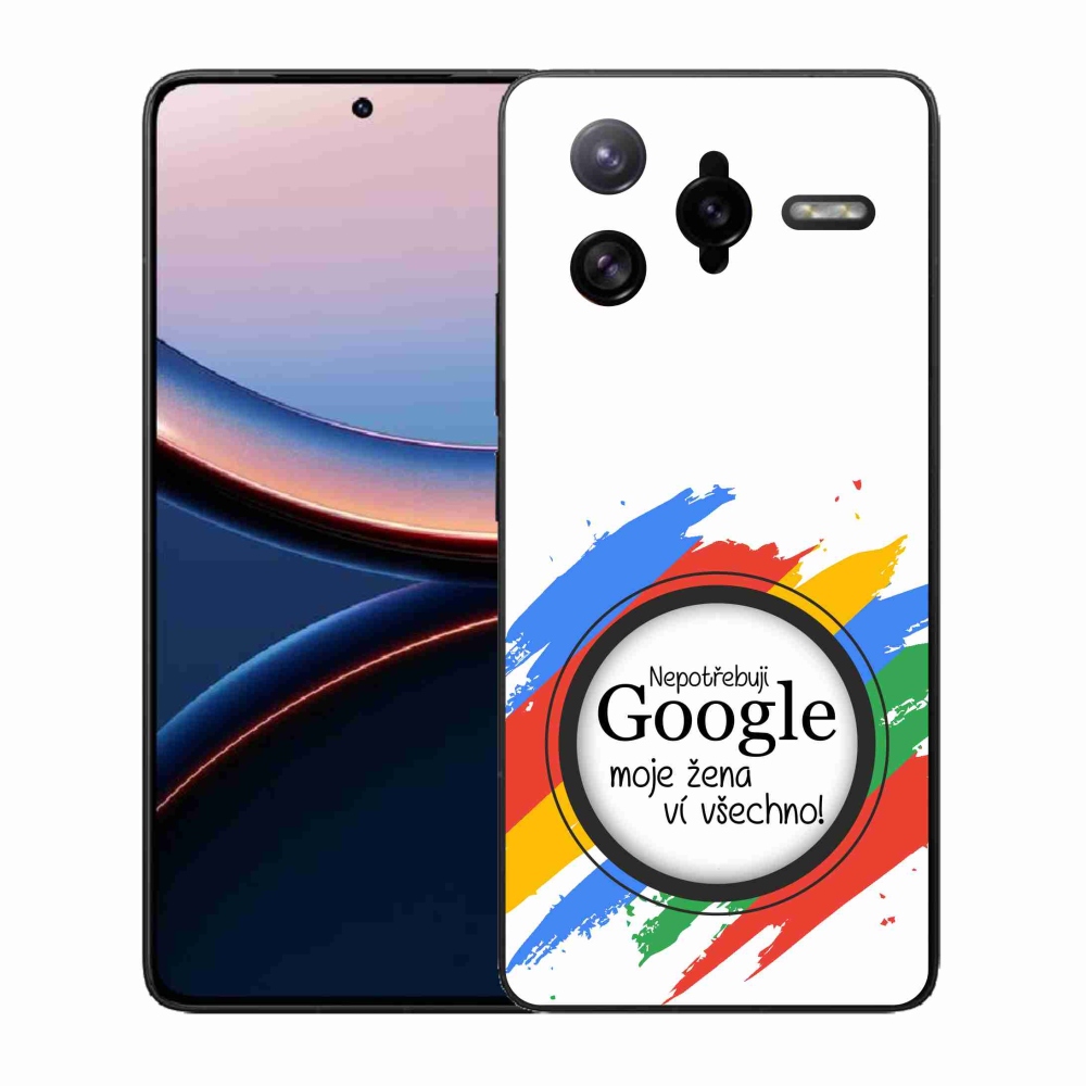 Gélový kryt mmCase na Xiaomi Poco F7 Ultra - žena vie všetko biele pozadie