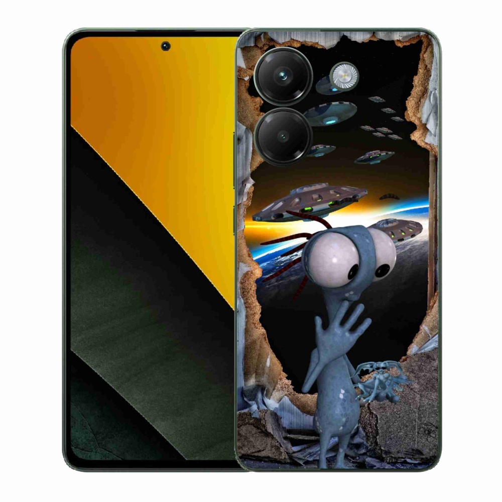 Gélový kryt mmCase na Xiaomi Poco M7 Pro 5G - mimozemšťan