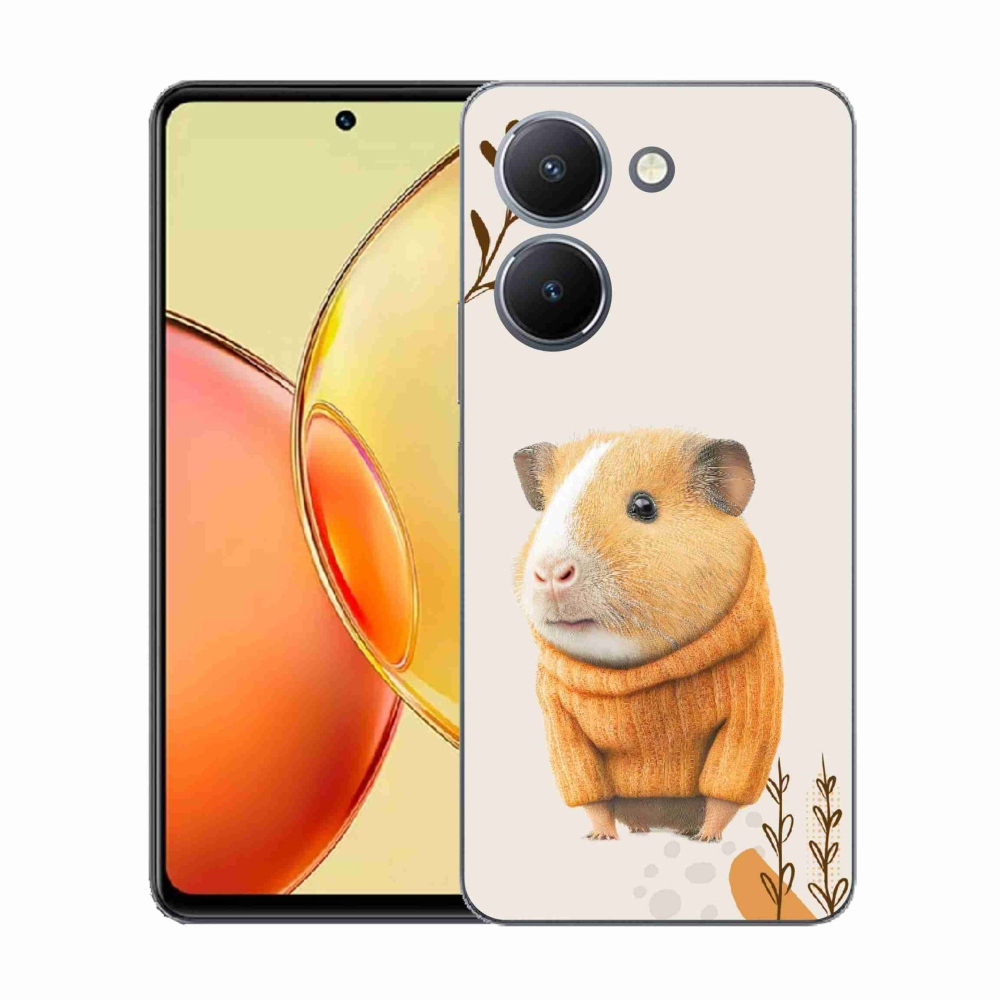 Gélový kryt mmCase na Vivo Y36 - morča vo svetri