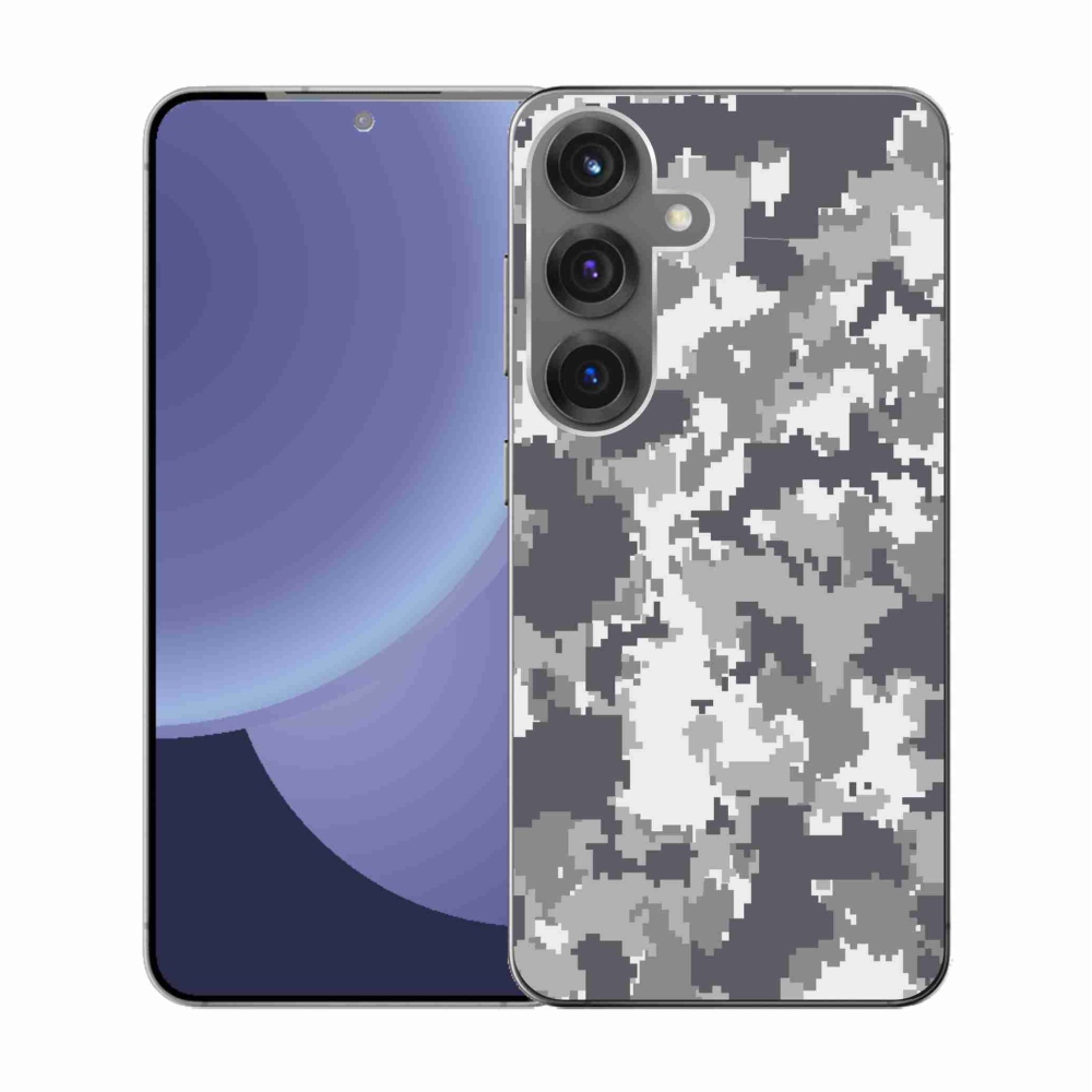 Gélový kryt mmCase na Samsung Galaxy S25 - maskáčový vzor 2