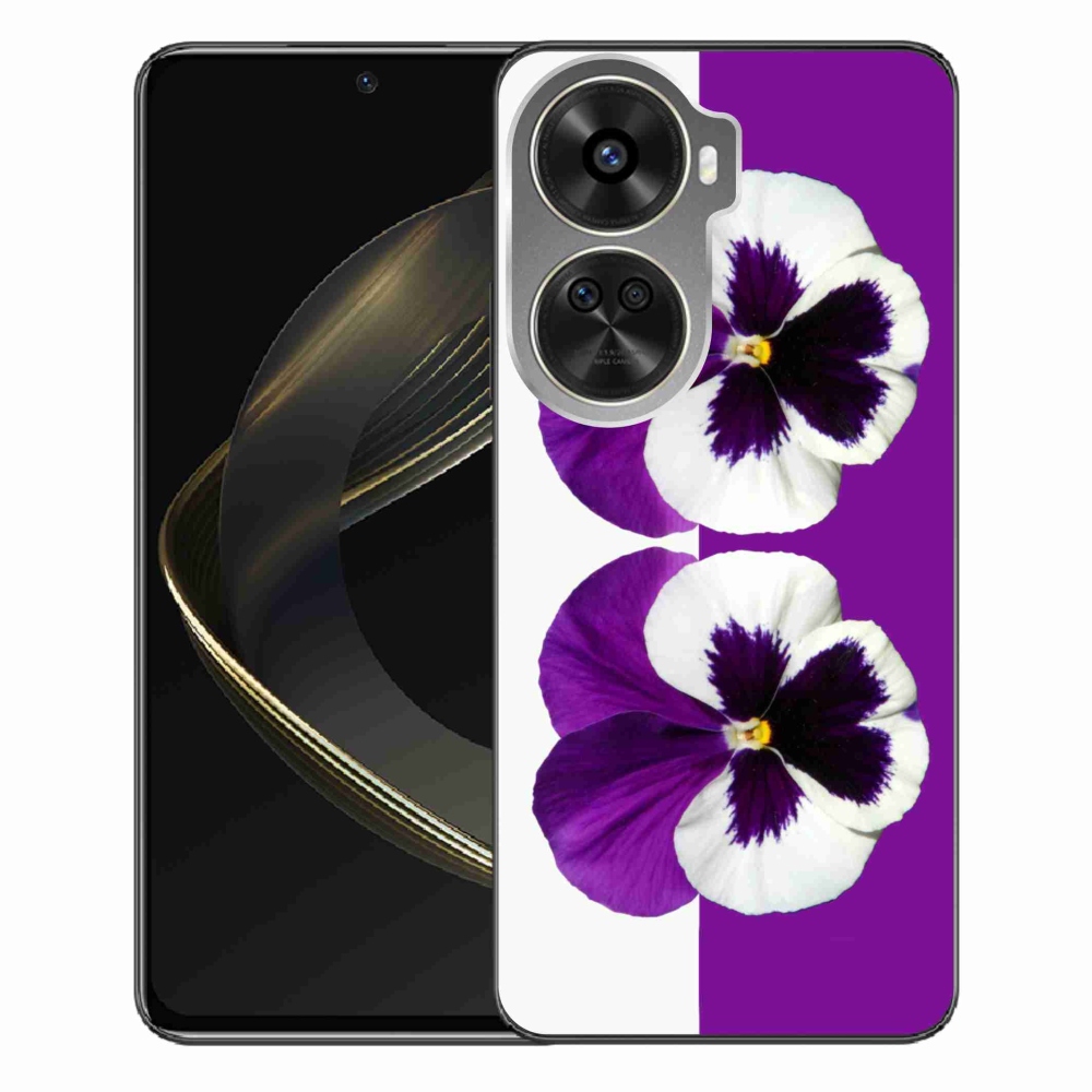 Gélový kryt mmCase na Huawei Nova 12 SE - fialovobiely kvet