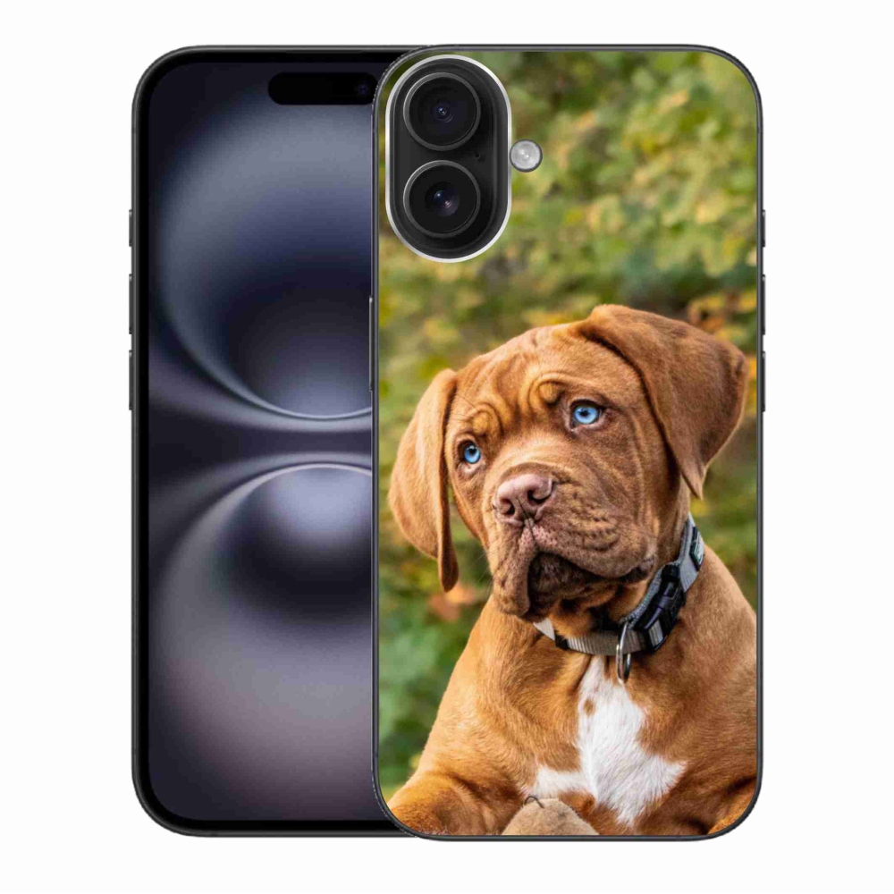 Gélový kryt mmCase na iPhone 16 Plus - šteňa