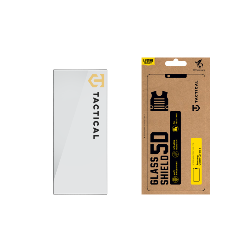Tactical Glass Shield 5D sklo pre Samsung Galaxy Z Fold 8 Ultra Black (vonkajšie) 