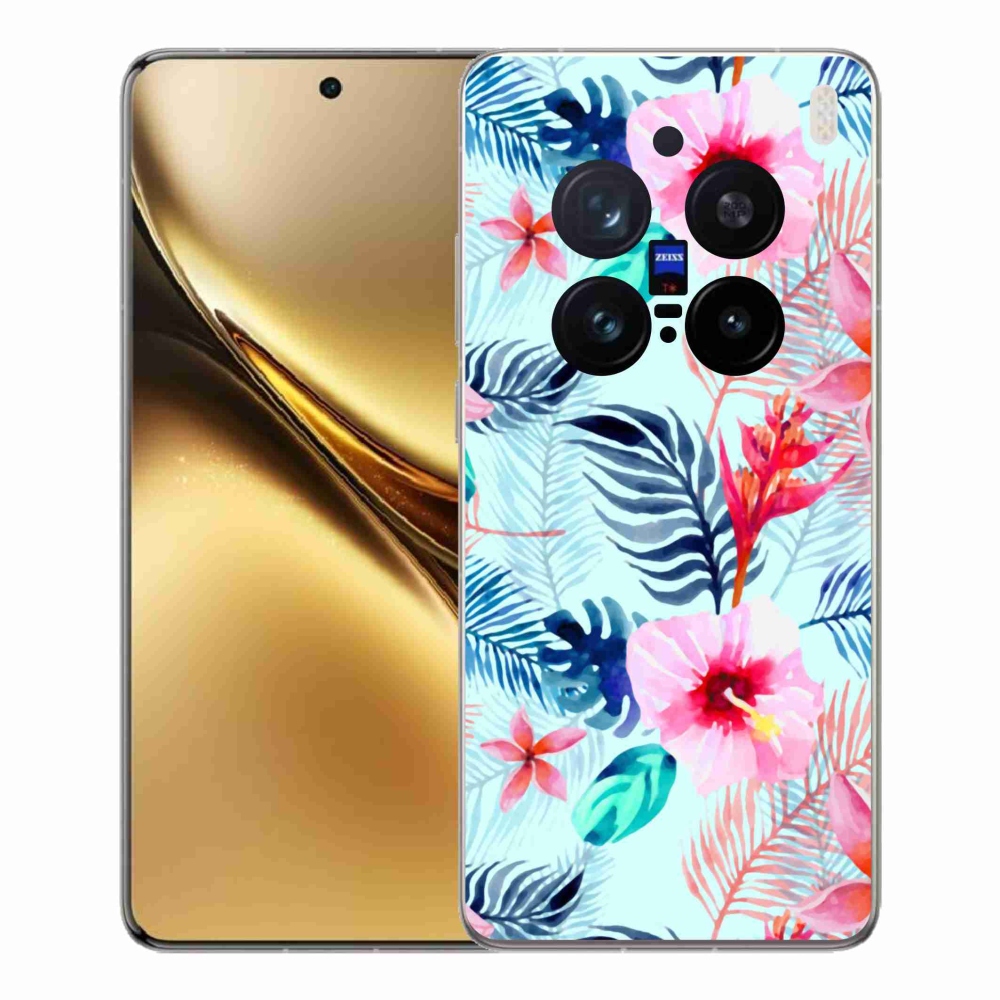 Gélový kryt mmCase na Vivo X200 Pro 5G - kvety