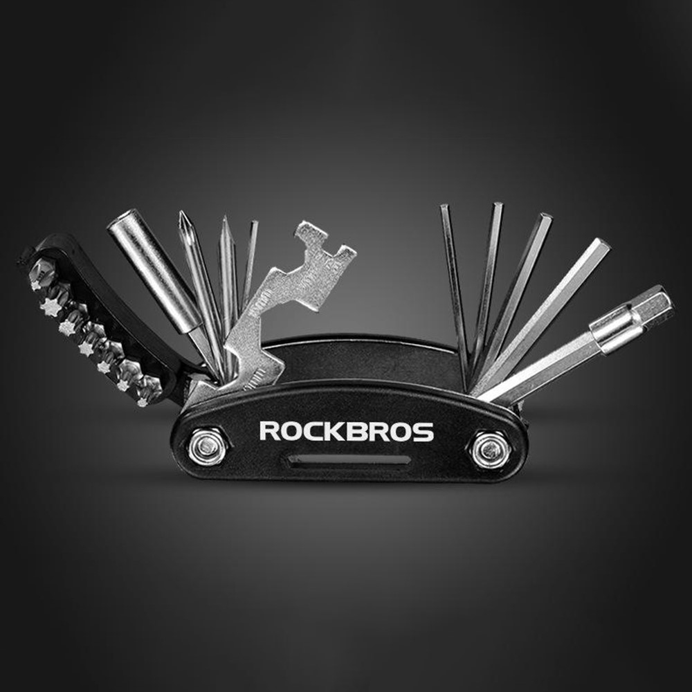Kompaktné cyklistické náradie 16 v 1 na rýchle opravy bicykla