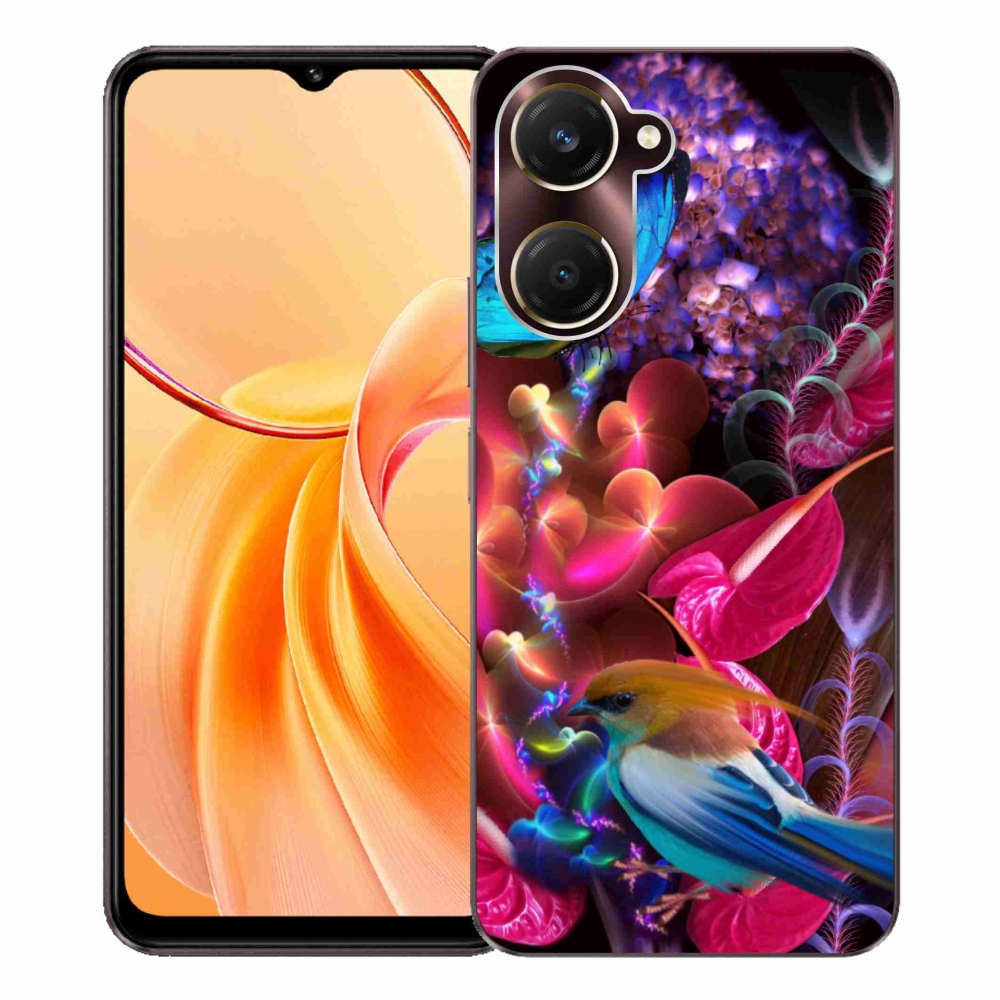 Gélový kryt mmCase na Vivo Y28s 5G - farebné kvety