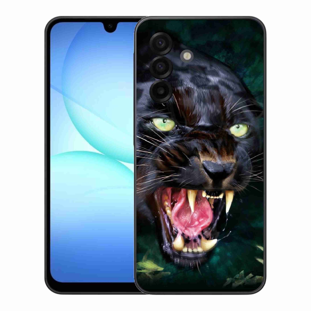 Gélový kryt mmCase na Samsung Galaxy A17 4G/5G - rozzúrený čierny panter