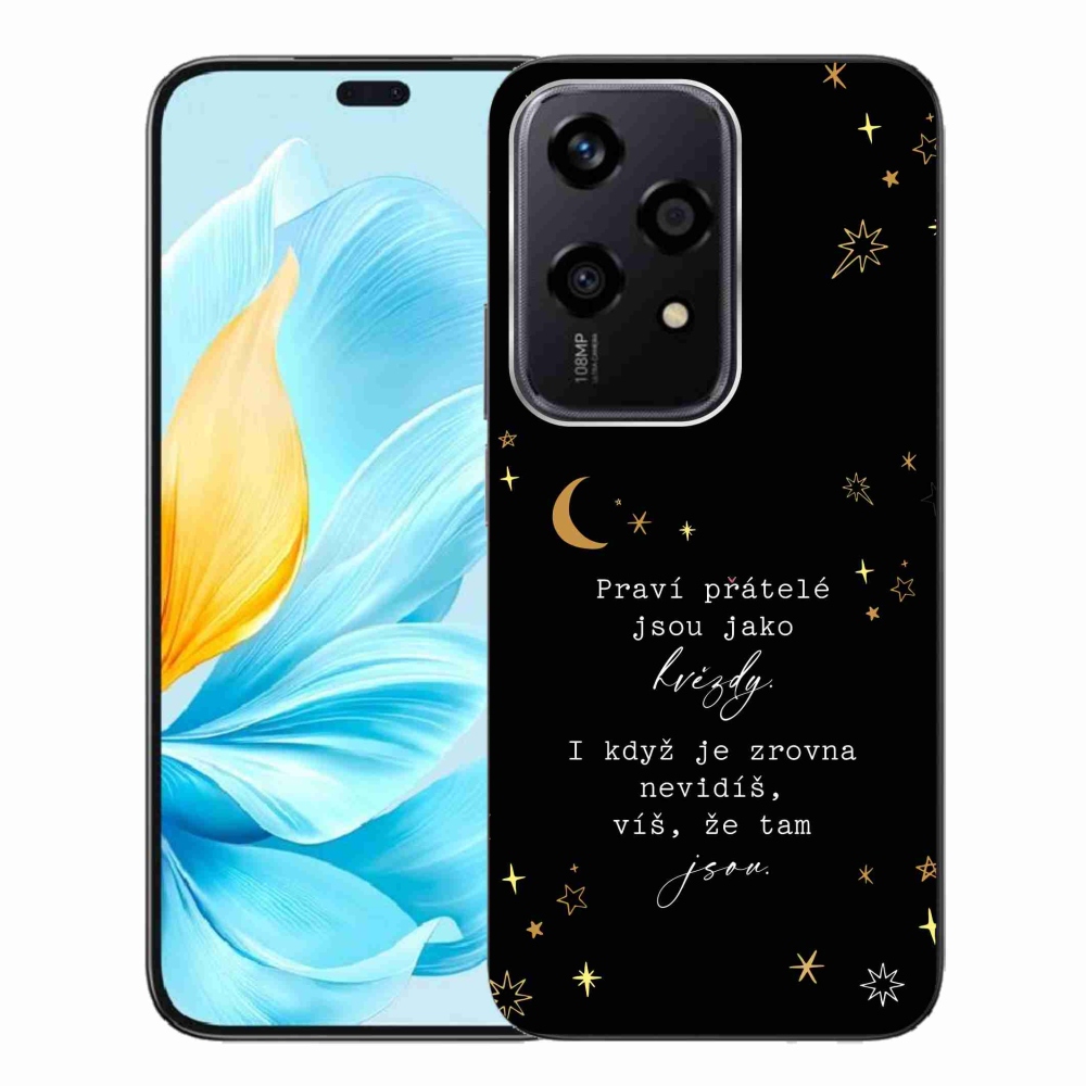Gélový kryt mmCase na Honor 200 Lite 5G - citát 6 čierne pozadie