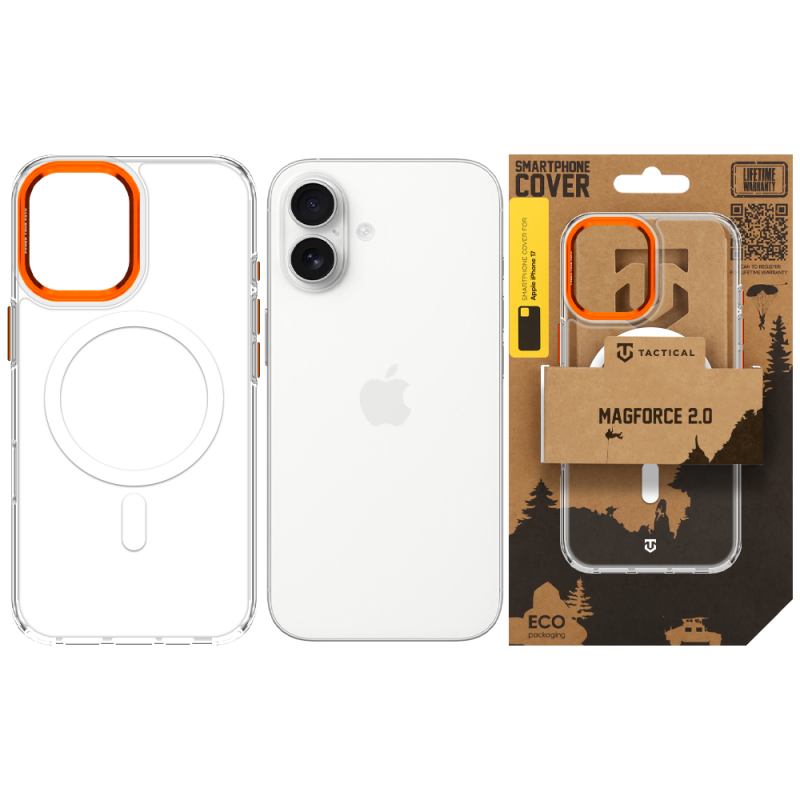 Tactical MagForce 2.0 – puzdro pre Apple iPhone 17, oranžové