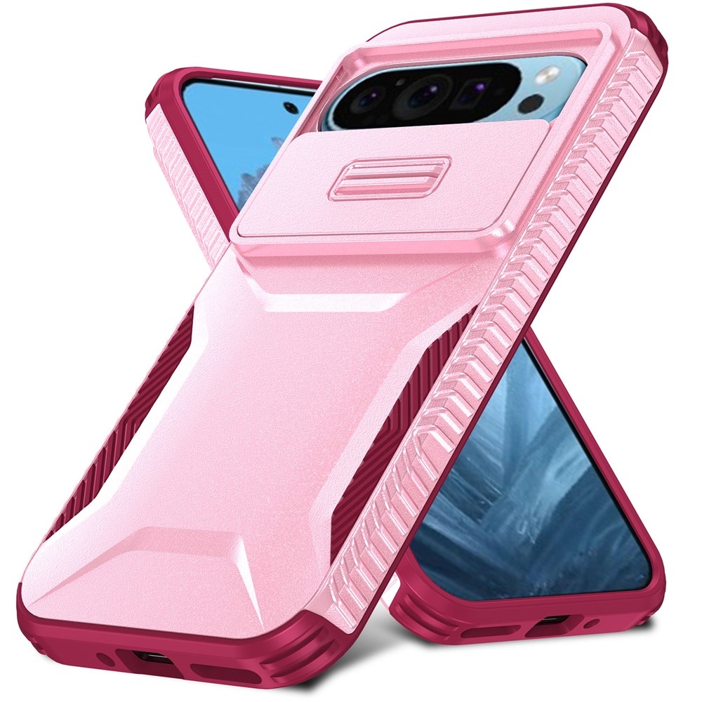 Lid odolný kryt na Google Pixel 10 Pro - ružový/vínový