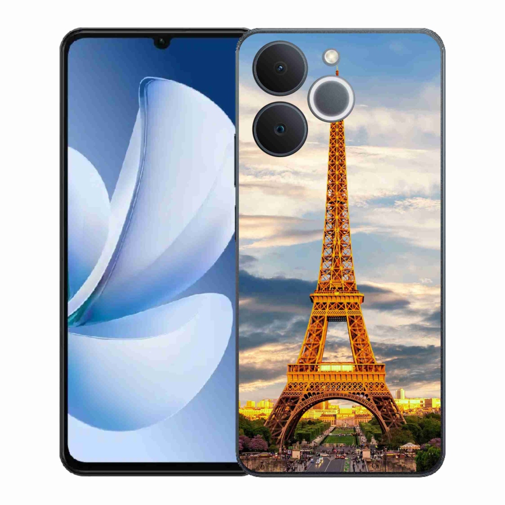 Gélový kryt mmCase na Realme Note 70T - eiffelova veža 3