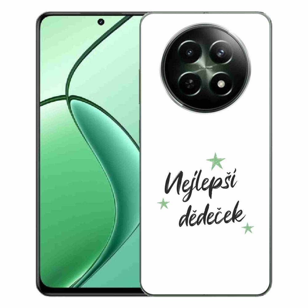 Gélový kryt mmCase na Realme 12 5G/12x 5G - najlepší starý otec 2 biele pozadie