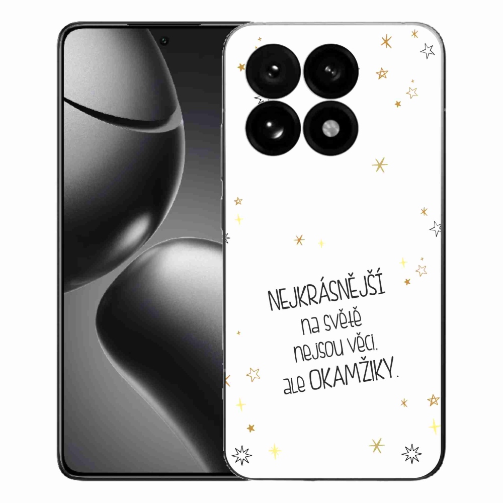 Gélový kryt mmCase na Xiaomi 15T - citát 4 biele pozadie