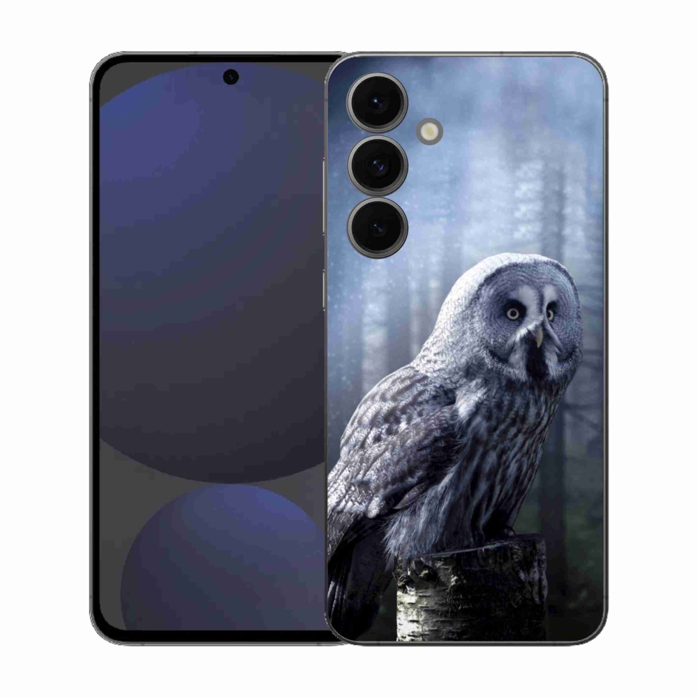 Gélový kryt mmCase na Samsung Galaxy S25 FE - sova