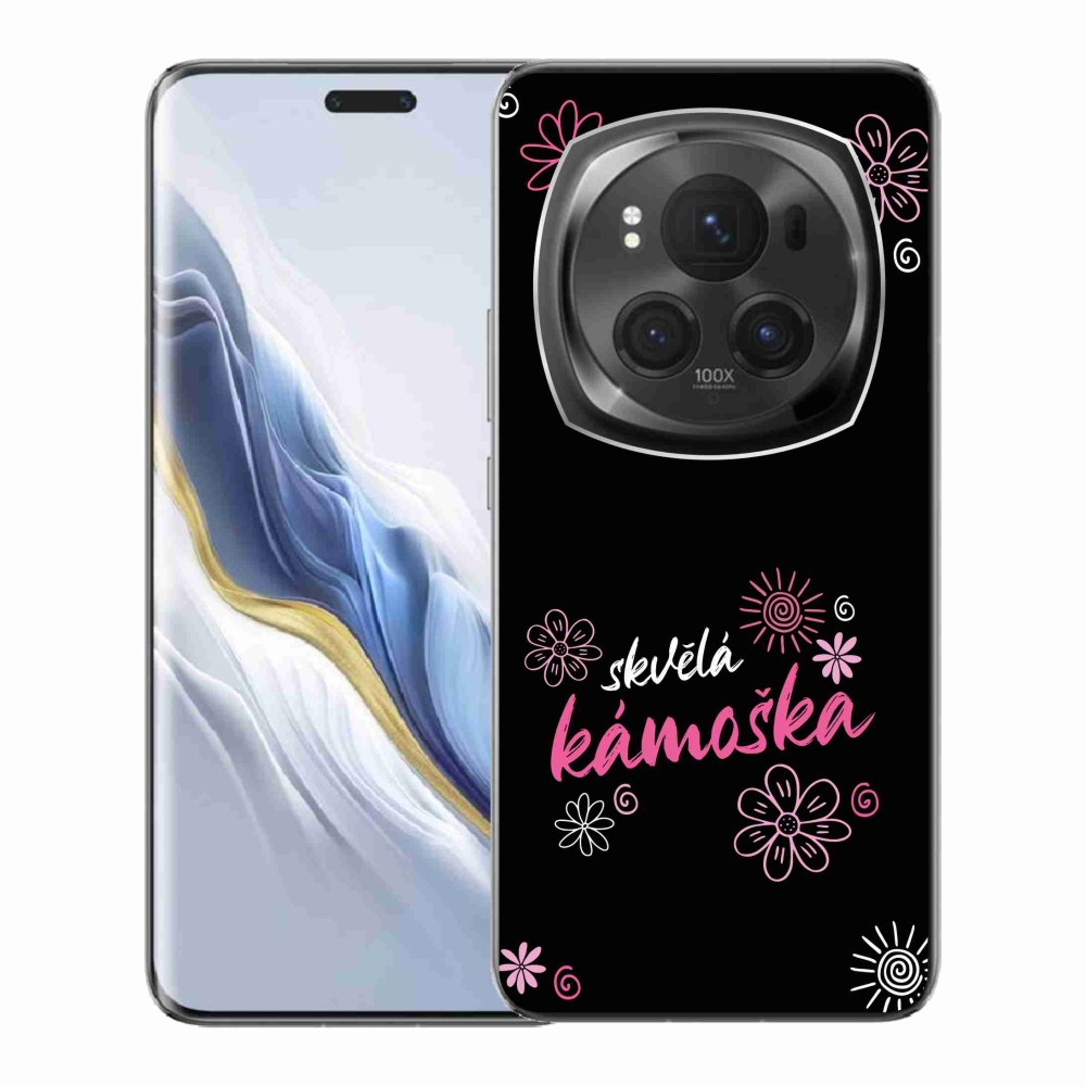 Gélový kryt mmCase na Honor Magic 6 Pro 5G - skvelá kamoška čierne pozadie