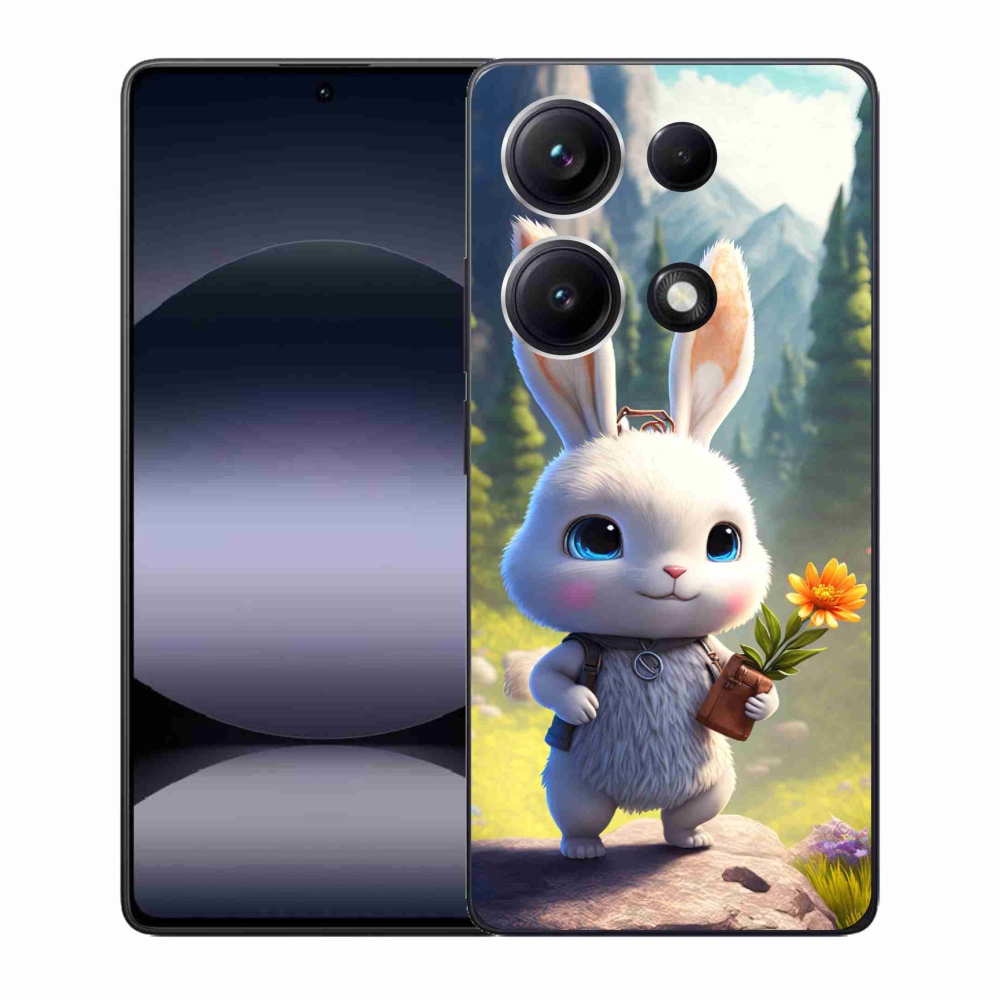 Gélový kryt mmCase na Xiaomi Redmi Note 14S - roztomilý zajačik