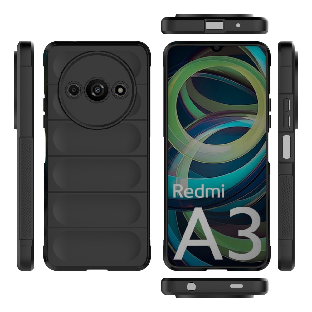 Rugg odolný gélový obal na Xiaomi Redmi A3 - čierny