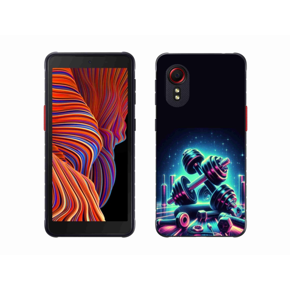 Gélový kryt mmCase na Samsung Galaxy Xcover 5 - činky