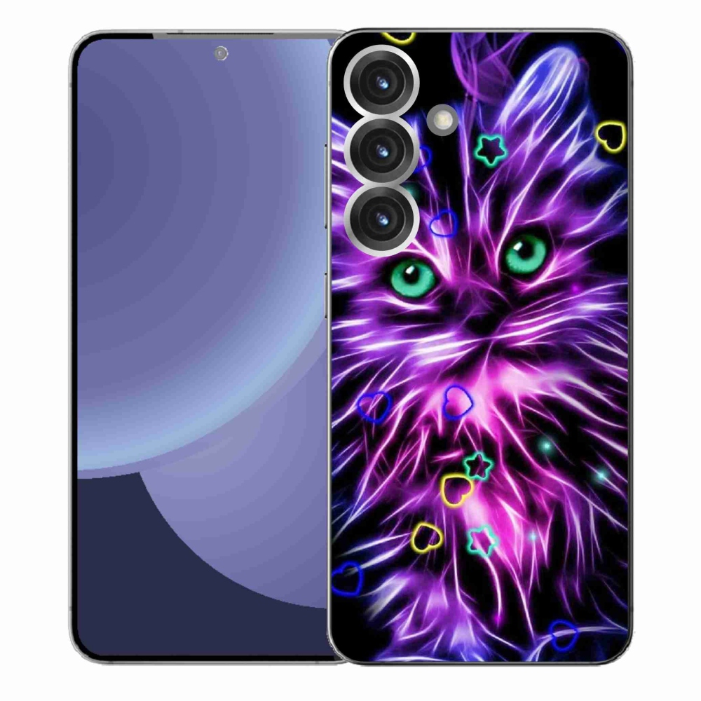 Gélový kryt mmCase na Samsung Galaxy S25+ - abstraktná mačka