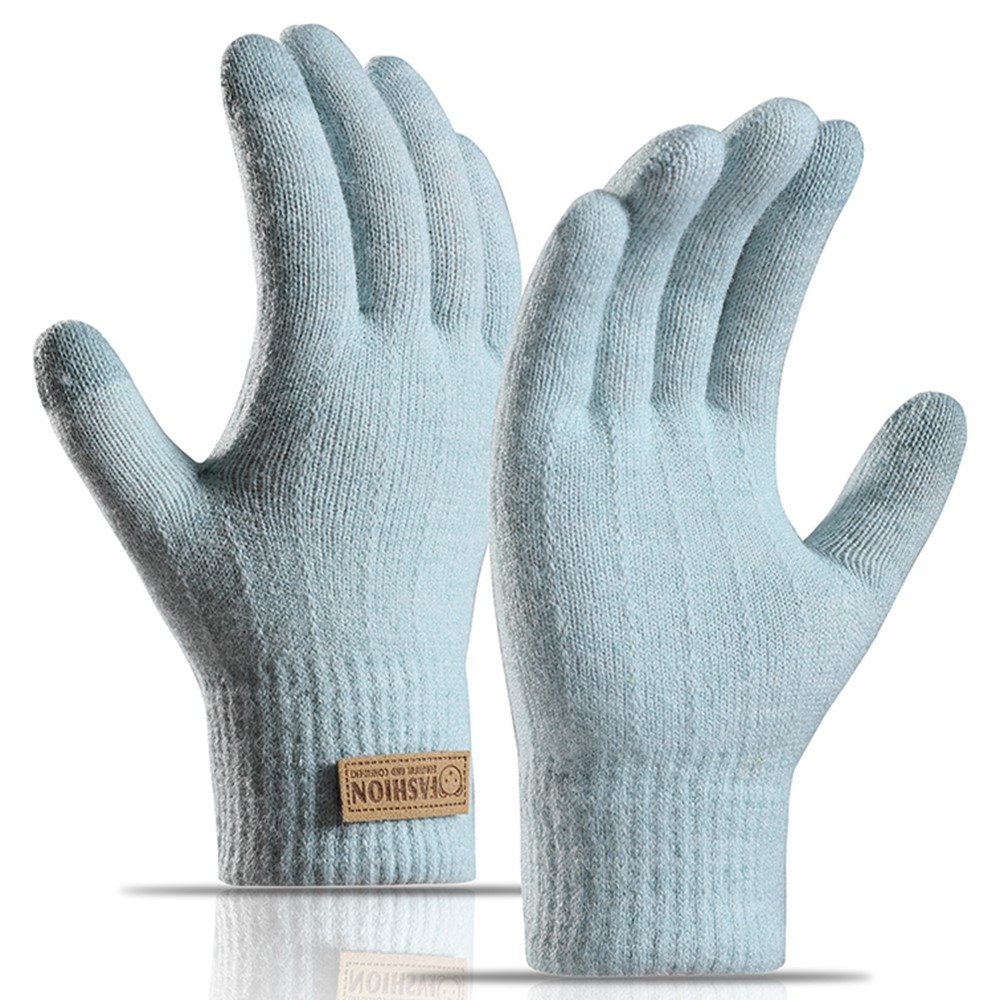 Bear dámske dotykové zimné rukavice - svetlomodré