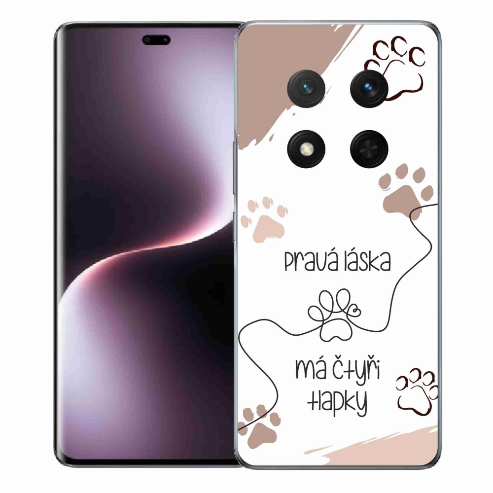 Gélový kryt mmCase na Honor Magic 7 Lite 5G - psí motív 1 biele pozadie