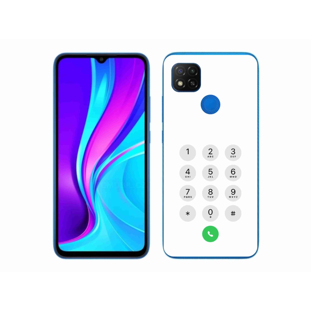 Gelový kryt mmCase na Xiaomi Redmi 9C - bílý číselník