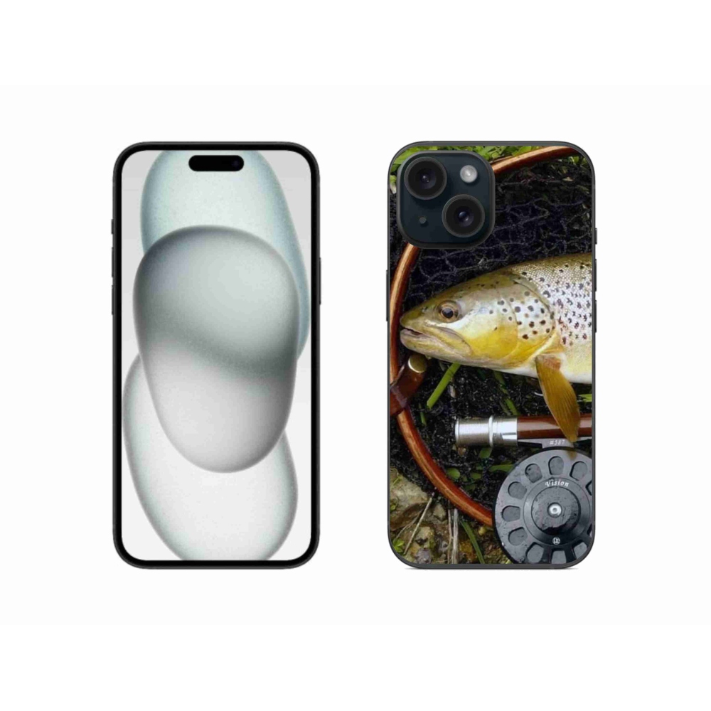 Gélový obal mmCase na iPhone 15 - pstruh 2