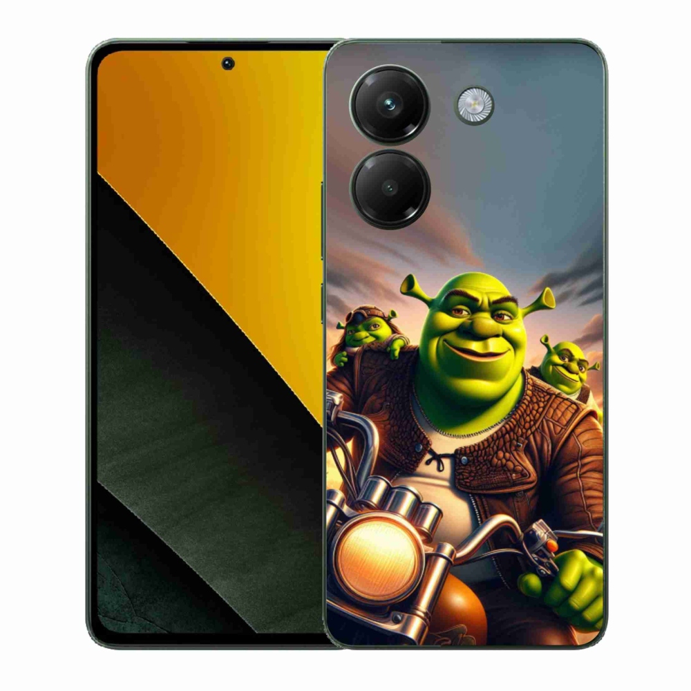 Gélový kryt mmCase na Xiaomi Poco M7 Pro 5G - shrek na motorke
