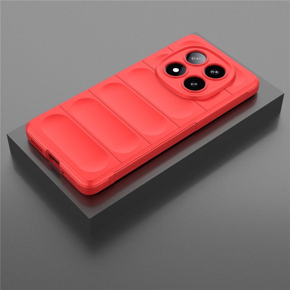 Rugg odolný gélový obal na Xiaomi Redmi Note 14 Pro 5G/Poco X7 5G - červený
