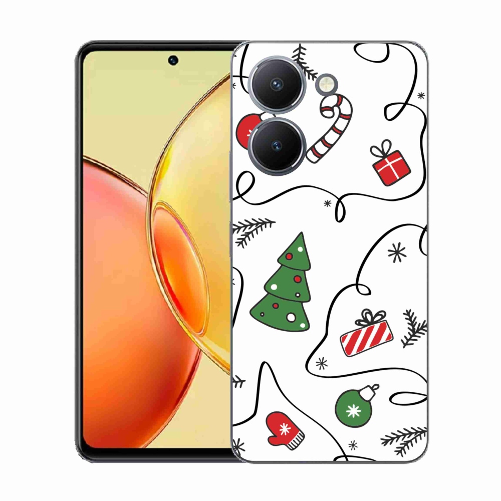 Gélový kryt mmCase na Vivo Y36 - vianočné motívy