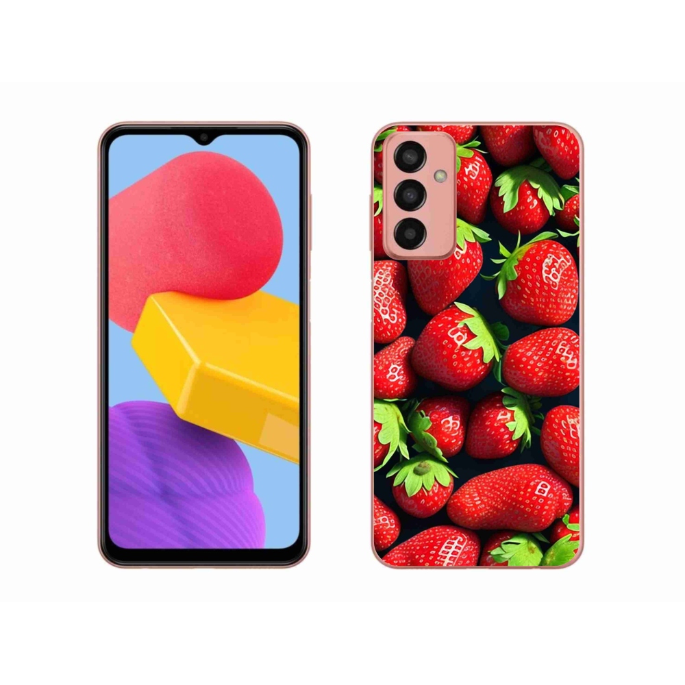 Gélový kryt mmCase na Samsung Galaxy M13 - jahody