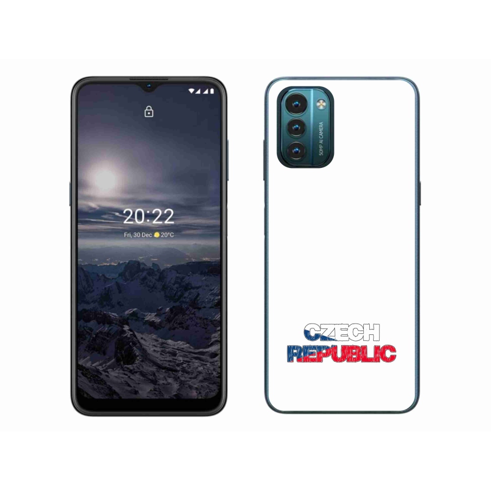 Gélový kryt mmCase na Nokia G11/G21 - Czech Republic biele pozadie