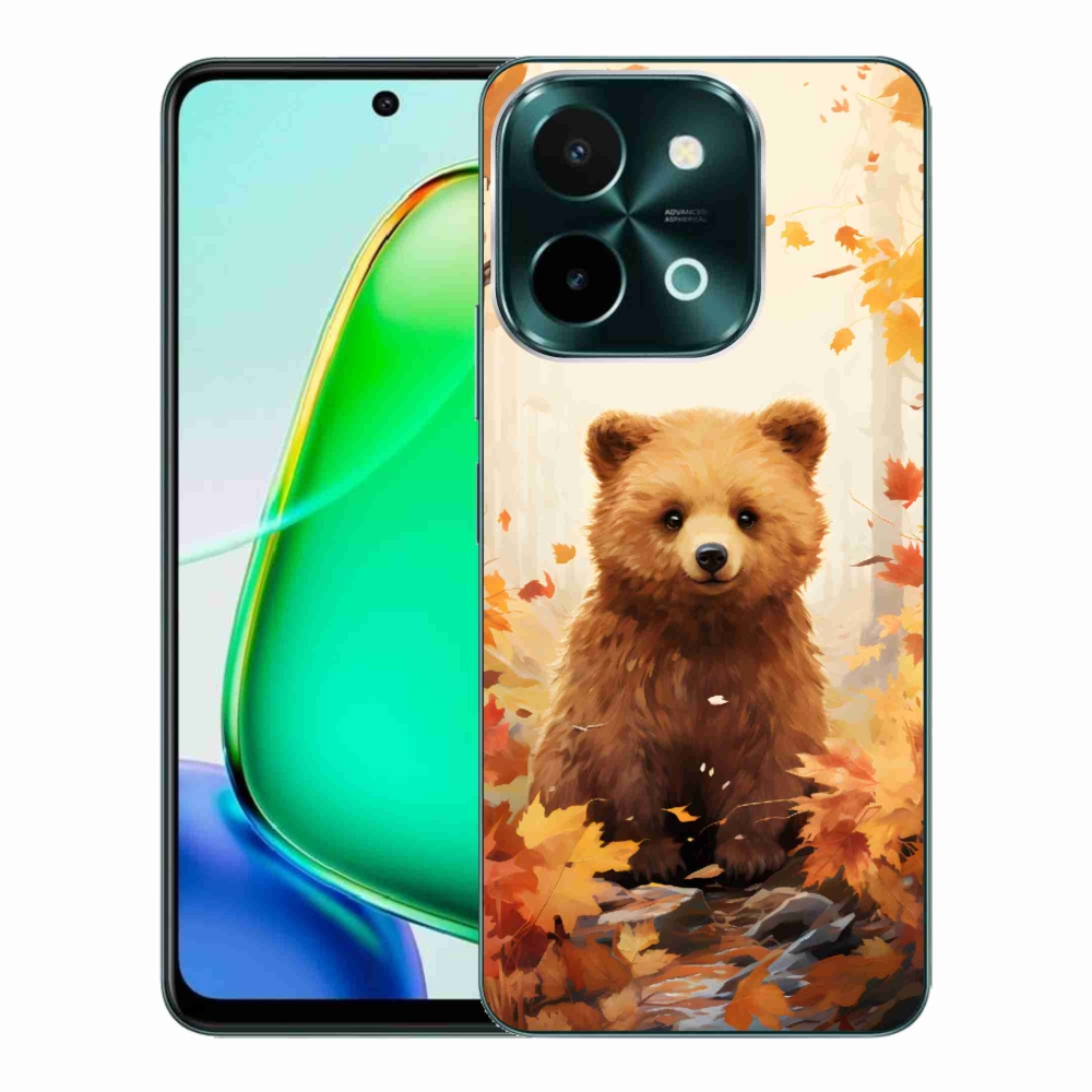 Gélový kryt mmCase na Vivo Y28 - medveď v lese