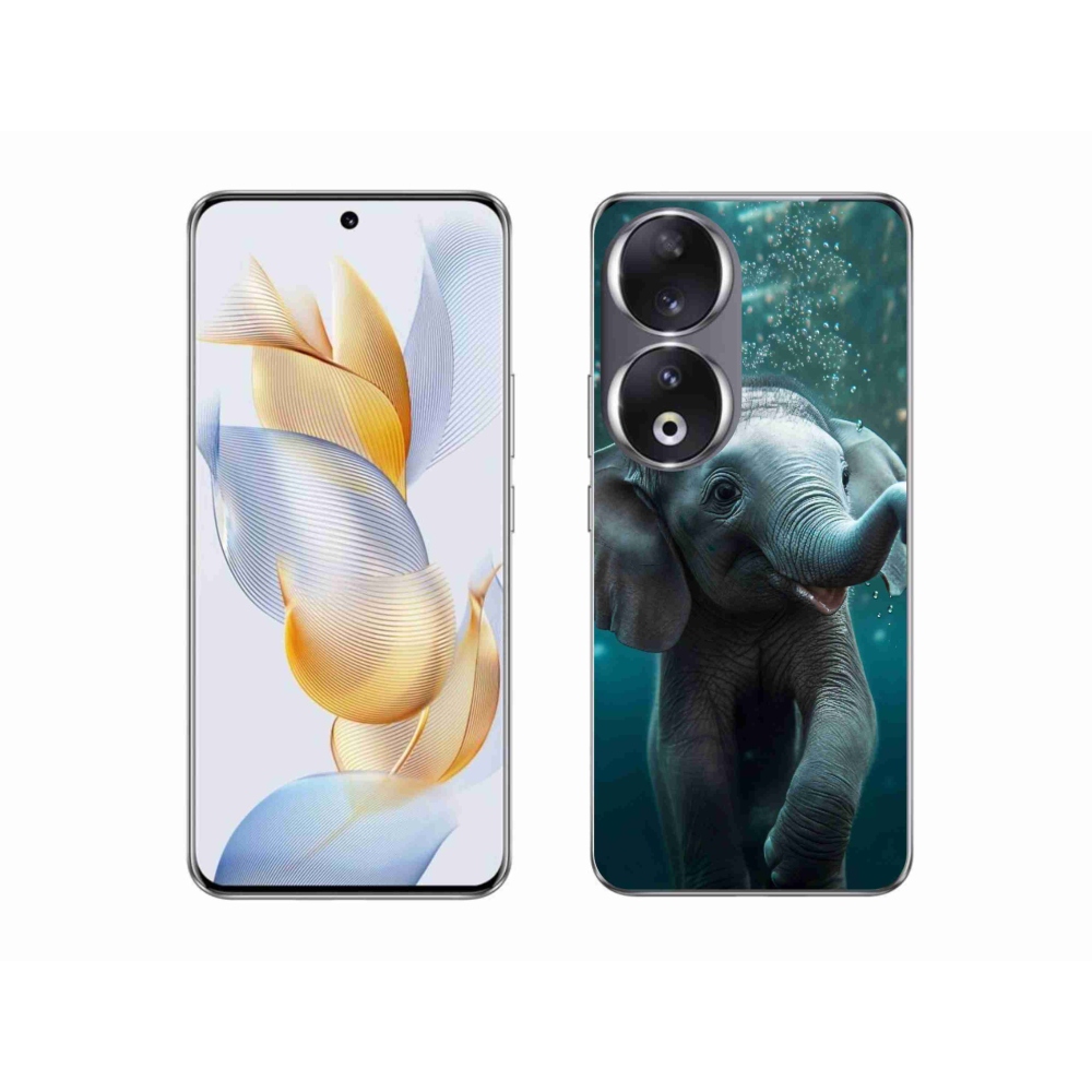 Gélový kryt mmCase na Honor 90 - sloník pod vodou